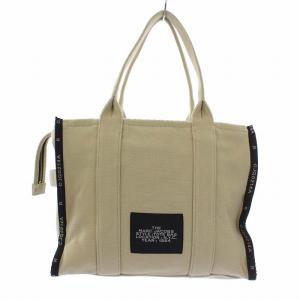 MARC JACOBS THE TOTE BAG ハンドバッグ ロゴ キャンバス ベージュ