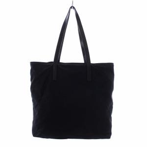 PRADA トートバッグ 三角プレート ナイロン ブラック