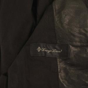 LOUNGE LIZARD ラムレザージャケット 革ジャン ステンカラー ジップアップ 羊革 1 S ブラック