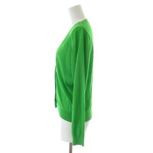 UNITED ARROWS 22SS クールコットン Vネック カーディガン B 長袖 緑 グリーン 1528-106-0979