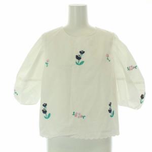 Chesty 22SS セットアップ ブラウス スカート 花刺繍 S 白