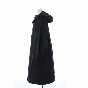 MARGARET HOWELL 19SS フーテッドロングコート 2 ブラック