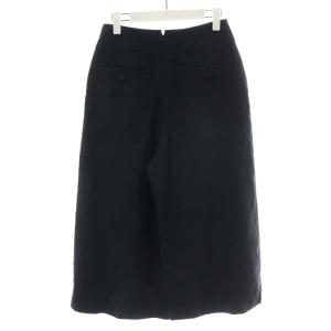 MARGARET HOWELL 2018 ワイドパンツ ガウチョパンツ 麻 リネン 2 ネイビー