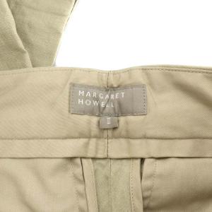 MARGARET HOWELL 2018 ワイドパンツ 麻 リネン ジッパーフライ 2 M ベージュ 578-9143007
