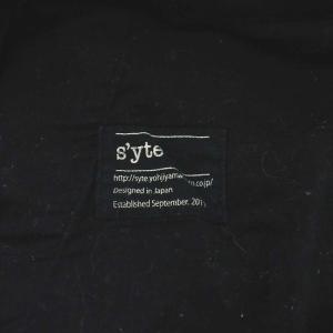 S’YTE ヨウジヤマモト イージーパンツ スリット ジッパーフライ S 黒 ブラック