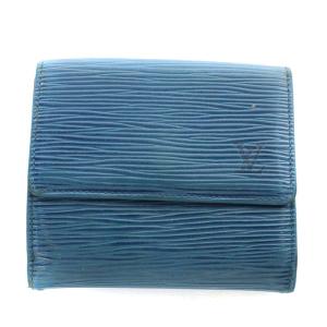 ポルトモネ ビエ カルト クレディ エピ 三つ折り財布 トレドブルー M63485