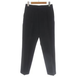 21AW ダブルクロステーパードパンツ スラックス 38 ブラック