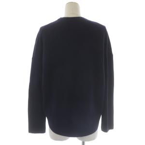 TOMORROWLAND 19AW ニット セーター 長袖 モックネック プルオーバー ウール カシミヤ混 S ネイビー