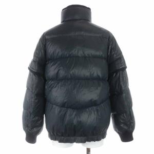 Drawer ダウンジャケット スタンドカラー ジップアップ 36 S 紺 ネイビー