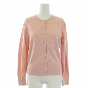 CELFORD 22SS モノグラムニット アンサンブル カーディガン 長袖 セーター 半袖 ピンク