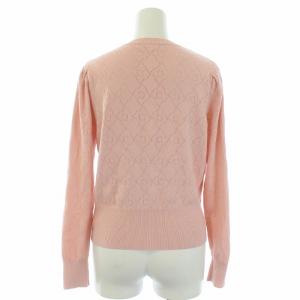 CELFORD 22SS モノグラムニット アンサンブル カーディガン 長袖 セーター 半袖 ピンク