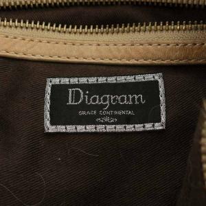 Diagram GRACE CONTINENTAL ファーバッグ ショルダーバッグ ハンドバッグ ベージュ