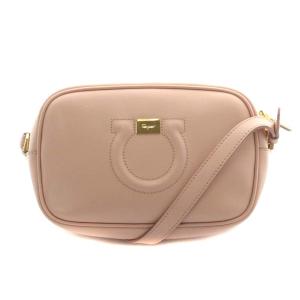 21H006 0691326 CITY ミニ ガンチーニ ショルダーバッグ レザー ピンク 
