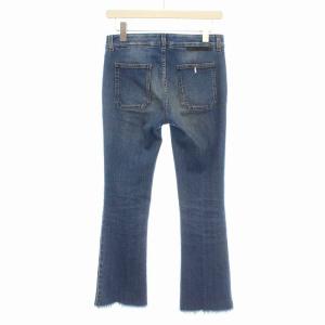 STELLA McCARTNEY デニムパンツ ジーンズ カットオフ スリム フレア 26 S インディゴブルー 青