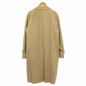 Aquascutum バルマカーンコート ステンカラー ロング ライナー付き 裏地チェック 42 ベージュ