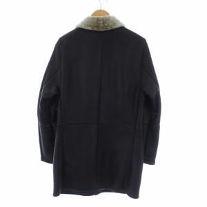 Salvatore Ferragamo ガンチーニ ムートンコート 46 黒