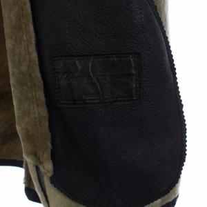 Salvatore Ferragamo ガンチーニ ムートンコート 46 黒