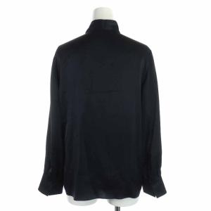 ANAYI ピンタックブラウス シャツ ボウタイ 長袖 38 ブラック