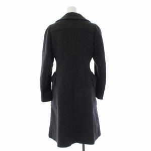 PRADA ロングコート 38 チャコールグレー