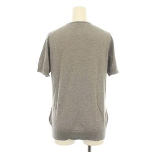 JOHN SMEDLEY ニット カットソー 半袖 クルーネック コットン100% M グレー