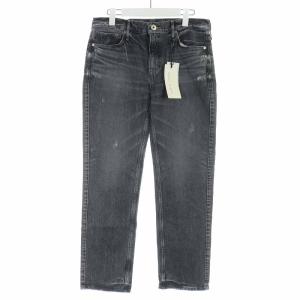 21AW THE LIPSTICK デニムパンツ ジーンズ テーパードパンツ USED加工 26 S グレー