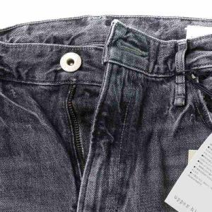upper hights 21AW THE LIPSTICK デニムパンツ ジーンズ テーパードパンツ USED加工 26 S グレー