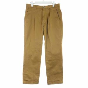 TAPERED SPORT TROUSERS チノパン テーパードパンツ ロング コットン ロールアップ 29 S 茶 ブラウン