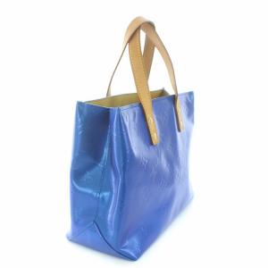 LOUIS VUITTON M91334 リードPM ヴェルニ ハンドバッグ レザー ノワゼット ブルー