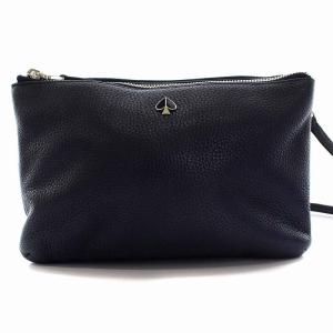 kate spade new york ショルダーバッグ ポシェット レザー ネイビー