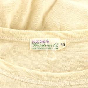 WAREHOUSE 22SS HONOLULU USN SKIVVY SHIRTS Tシャツ カットソー 半袖 40 M ベージュ WH4091