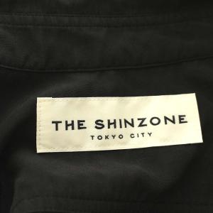 Shinzone 19SS シャツ 長袖 ブラウス とろみ素材 36 S 黒 ブラック