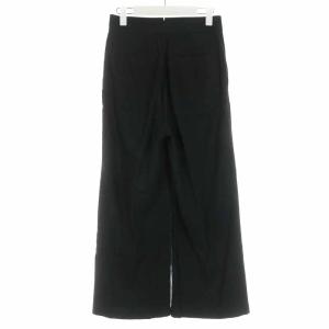 Shinzone 22SS リネンコモンパンツ LINEN COMMON PANTS ワイドパンツ ロング 麻 36 S 黒 ブラック