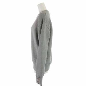 THOM BROWNE トレーナー スウェット プルオーバー コットン トリコロール 長袖 44 L グレー