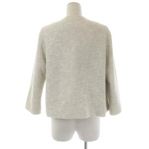 ANTEPRIMA スーツ セットアップ ノーカラージャケット 七分袖 フレアスカート ひざ丈 アイボリー ベージュ