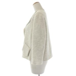 ANTEPRIMA スーツ セットアップ ノーカラージャケット 七分袖 フレアスカート ひざ丈 アイボリー ベージュ