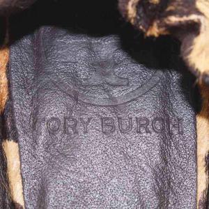 TORY BURCH フラットシューズ バレエシューズ レオパード ヒョウ柄 ハラコ 7 ベージュ ブラウン