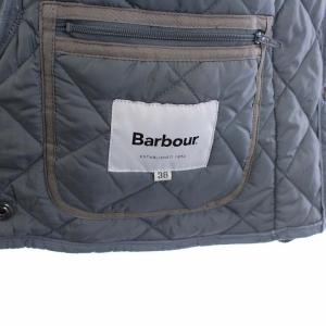 Barbour キルティングジャケット アウター フード 38 M グレー 1802196