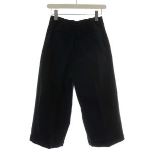 MARGARET HOWELL ワイドパンツ コットン 麻混 リネン混 2 ブラック