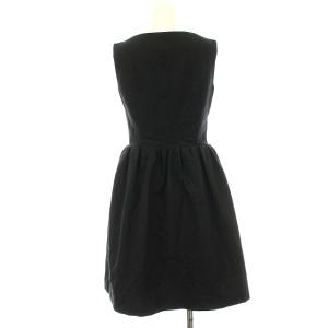 FOXEY Canele ワンピース ノースリーブ ひざ丈 コクーンスカート 38 黒