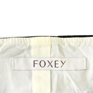FOXEY Canele ワンピース ノースリーブ ひざ丈 コクーンスカート 38 黒