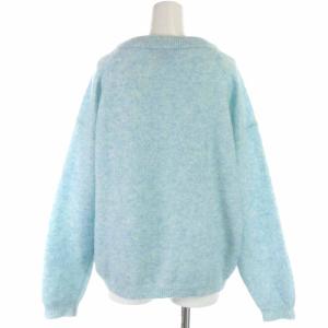 Acne Studios DRAMATIC MOH ニット セーター ウール混 長袖 XS 水色