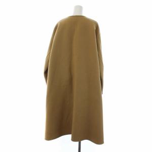 Drawer D WO REVER BLT NCCT ウールメルトンリバーノーカラーコート 34 ベージュ