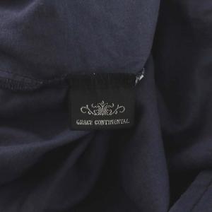 GRACE CONTINENTAL フレアスカート マキシ ロング レース 36 ネイビー
