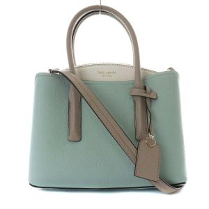 マルゴー ミディアム サッチェル MARGAUX ハンドバッグ 2way レザー 白 水色