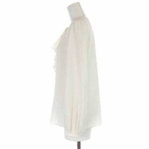 ANAYI 22SS 10221713010 ETERNAL LINE バックサテンラッフル 36 ホワイト