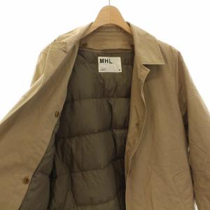 MHL. ダウンライナー付きステンカラーコート ロング 3 ブラウン