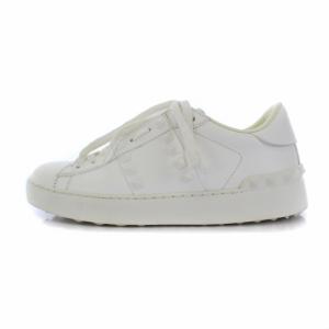 VALENTINO GARAVANI ロックスタッズスニーカー シューズ レザー 36 ホワイト