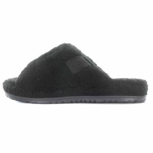 UGG australia FLUFF YOU ボアサンダル フラット US8 Black Tnl Fluff 1117473