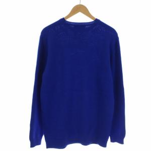 FENDI クルーネッニットク 50 青 白