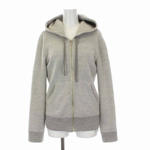 ジャケット パーカー スウェット ジップアップ 長袖 S グレー